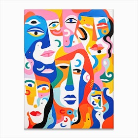 Portrait Of A Group Of People Canvas Print