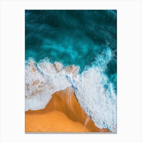 Aerial View Of The Beach 14 Canvas Print