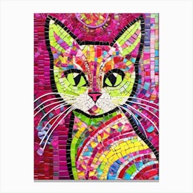 Mosaic Kitten Canvas Print