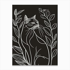 Ragapur Cat Minimalist Illustration 4 Canvas Print