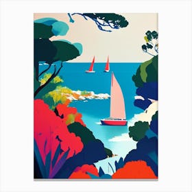 Arcipelago Di La Maddalena National Park Italy Pop Matisse Canvas Print
