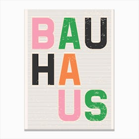 Bauhaus Pink Canvas Print