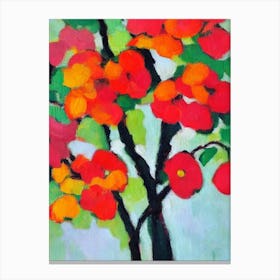 Dogwood tree Abstract Block Colour Canvas Print
