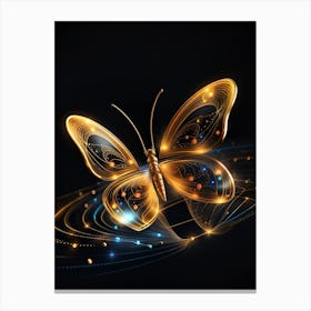 Golden Butterfly 37 Canvas Print