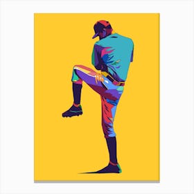 Yellow Baseball Canvas Print