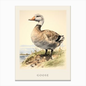 Beatrix Potter Inspired  Animal Watercolour Goose 1 Canvas Print