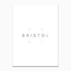 Bristol Typography City Country Word Canvas Print