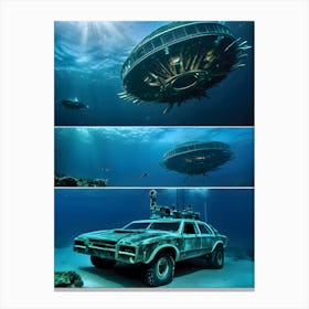 USO: A Very Very Strange Sea-Reimagined 24 Canvas Print