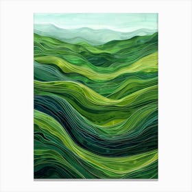 Green Hills Canvas Print Canvas Print