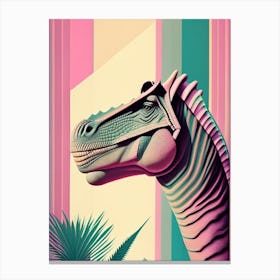 Camarasaurus Pastel Dinosaur Canvas Print