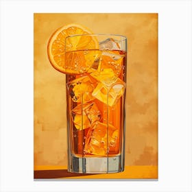 Orange Juice In A Glass 4 Canvas Print