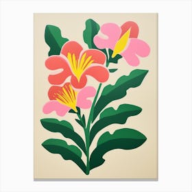 Cut Out Style Flower Art Lily 4 Canvas Print