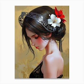 Asian Girl 9 Canvas Print