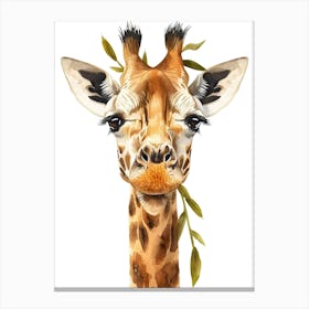 Giraffe Head Canvas Print