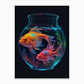 Goldfish In A Bowl 1 Canvas Print