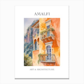 Amalfi Travel And Architecture Poster 1 Canvas Print
