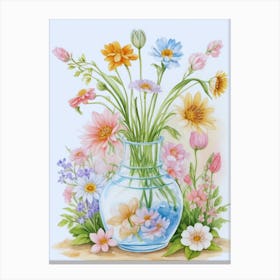 Cute Flowers Canvas Print