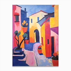 Pompeii Italy 1 Fauvist Painting Canvas Print