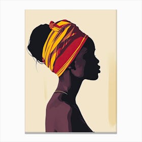 The African Woman; A Boho Scenery Canvas Print