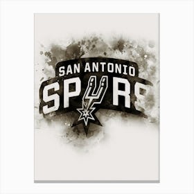 San Antonio Spurs Paint Canvas Print