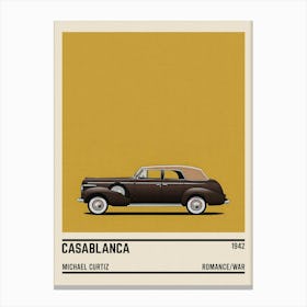 Casablanca Car Movie Canvas Print