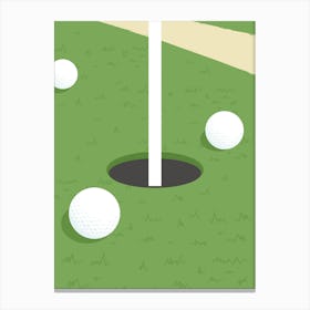 Golfer'S Hole Canvas Print