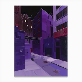 Purple City Canvas Print