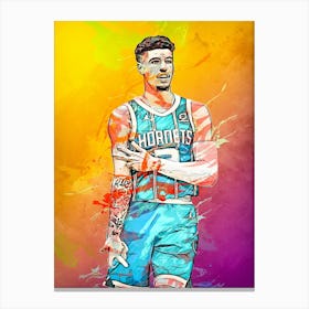 Lamelo Ball Charlotte Hornets 4 Canvas Print