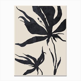 Abstract Art Minimal Flowers Canvas Print