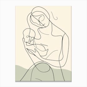 Mother Breastfeeding Her Baby Canvas Print