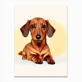 Dachshund Illustration dog Canvas Print