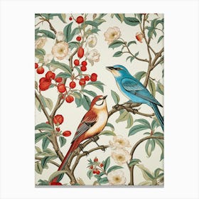 Birds On A Branch 6 Canvas Print