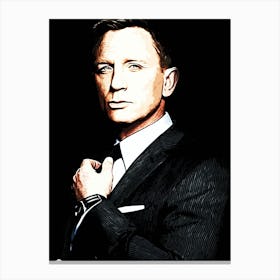 Daniel Craig james bond 1 Canvas Print
