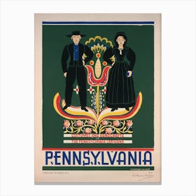 Pennsylvania Costumes And Handicrafts Canvas Print