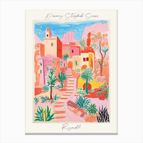 Poster Of Riyadh, Dreamy Storybook Illustration 5 Canvas Print