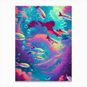 Psychedelic fish Canvas Print