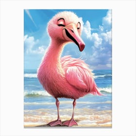 Pink Flamingo 5 Canvas Print