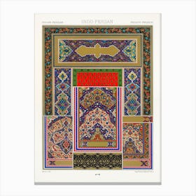 Indo Persian Pattern, Albert Racine 2 Canvas Print