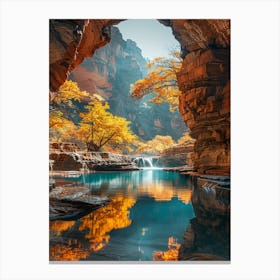 Autumn In The Canyon Canvas Print