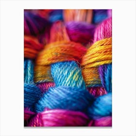 Colorful Threads Canvas Print