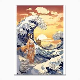 Great Wave Off Kanagawa 3 Canvas Print