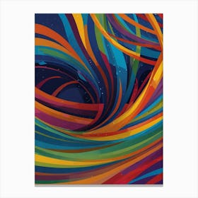 Colorful Swirls 2 Canvas Print