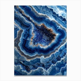 Blue Geode Canvas Print