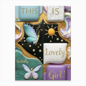 This Is Lovely Girl Canvas Print