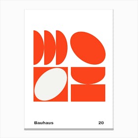 Geometric Bauhaus Poster 20 Canvas Print