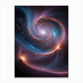 Spiral Galaxy Print Canvas Print