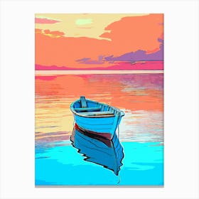 Boat And Sea (1) Canvas Print