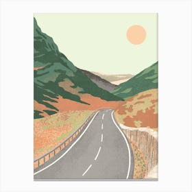 Scotland A82 Road Art Print Canvas Print