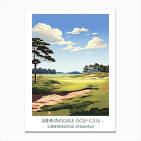 Sunningdale Golf Club (Old Course)   Sunningdale England 2 Canvas Print