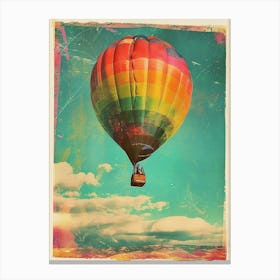 Hot Air Balloon Retro Photo Inspired 2 Canvas Print